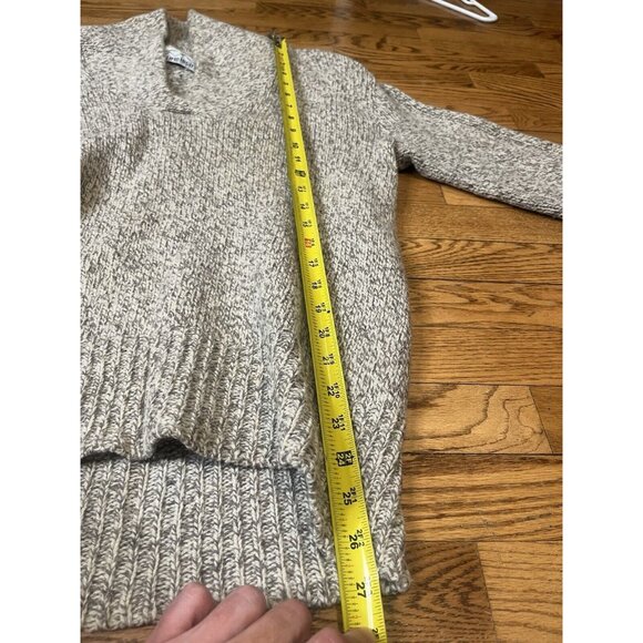 Climb High Vintage 90s Unisex Size Medium Gray V Neck Sweater - Picture 4 of 9